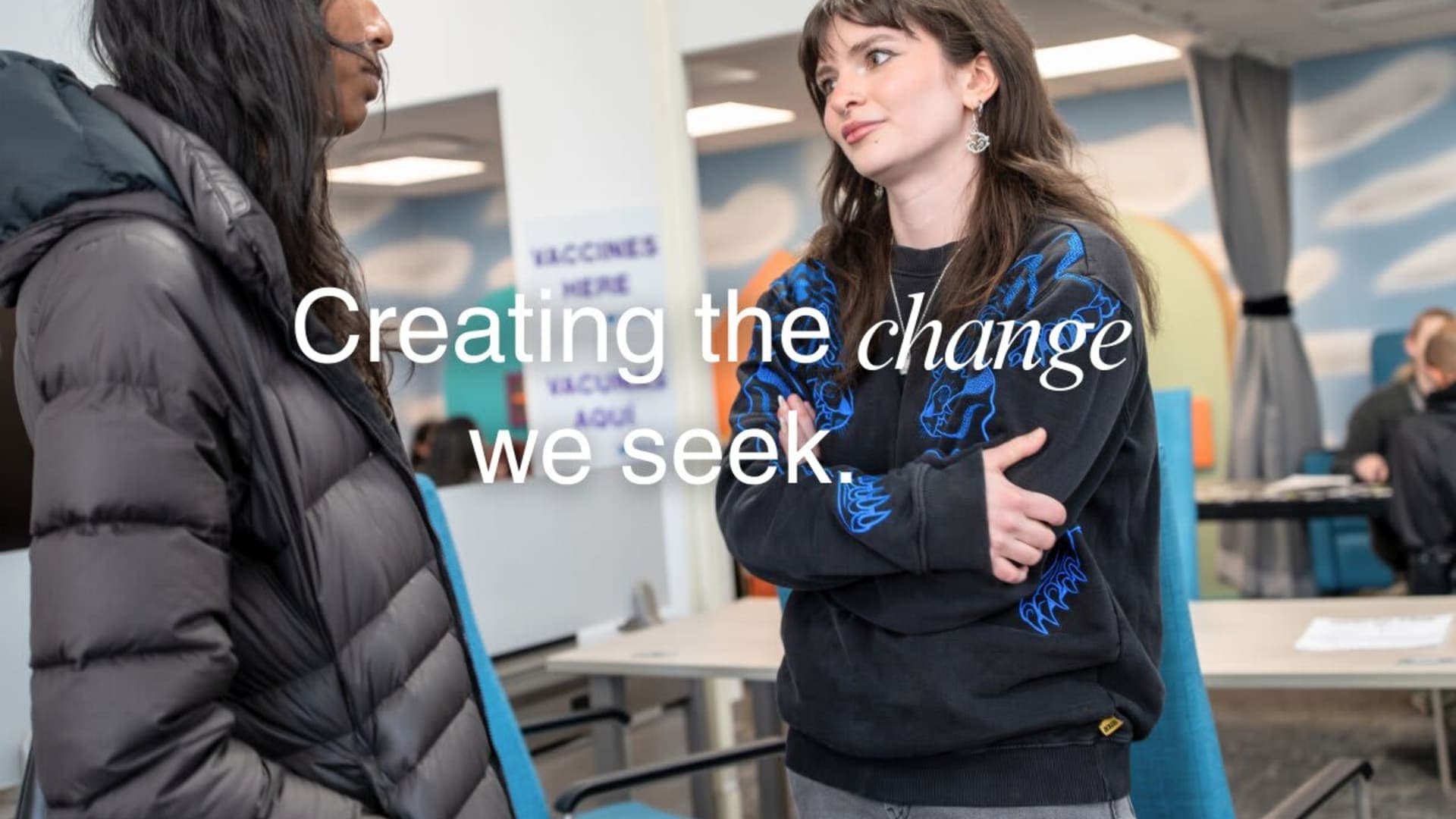 Students collaborating