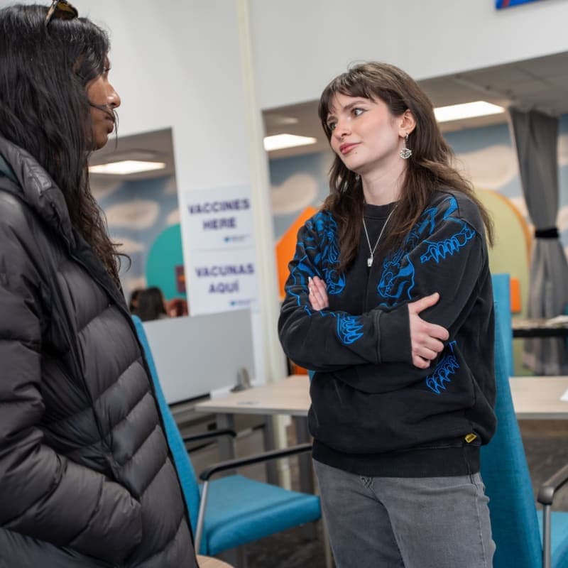 Students collaborating